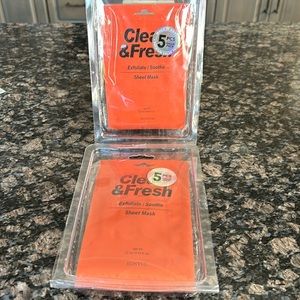 EUNYUL CLEAN & FRESH EXFOLIATE: SOOTHE SHEET MASK SET OF 10 NWT
